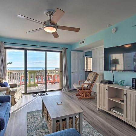 Ocean-View Condo With Deck, Steps To Carolina Beach! Bagian luar foto