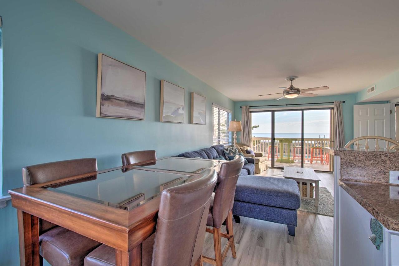 Ocean-View Condo With Deck, Steps To Carolina Beach! Bagian luar foto