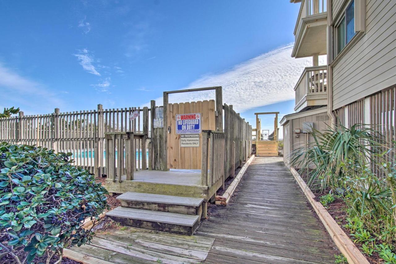 Ocean-View Condo With Deck, Steps To Carolina Beach! Bagian luar foto