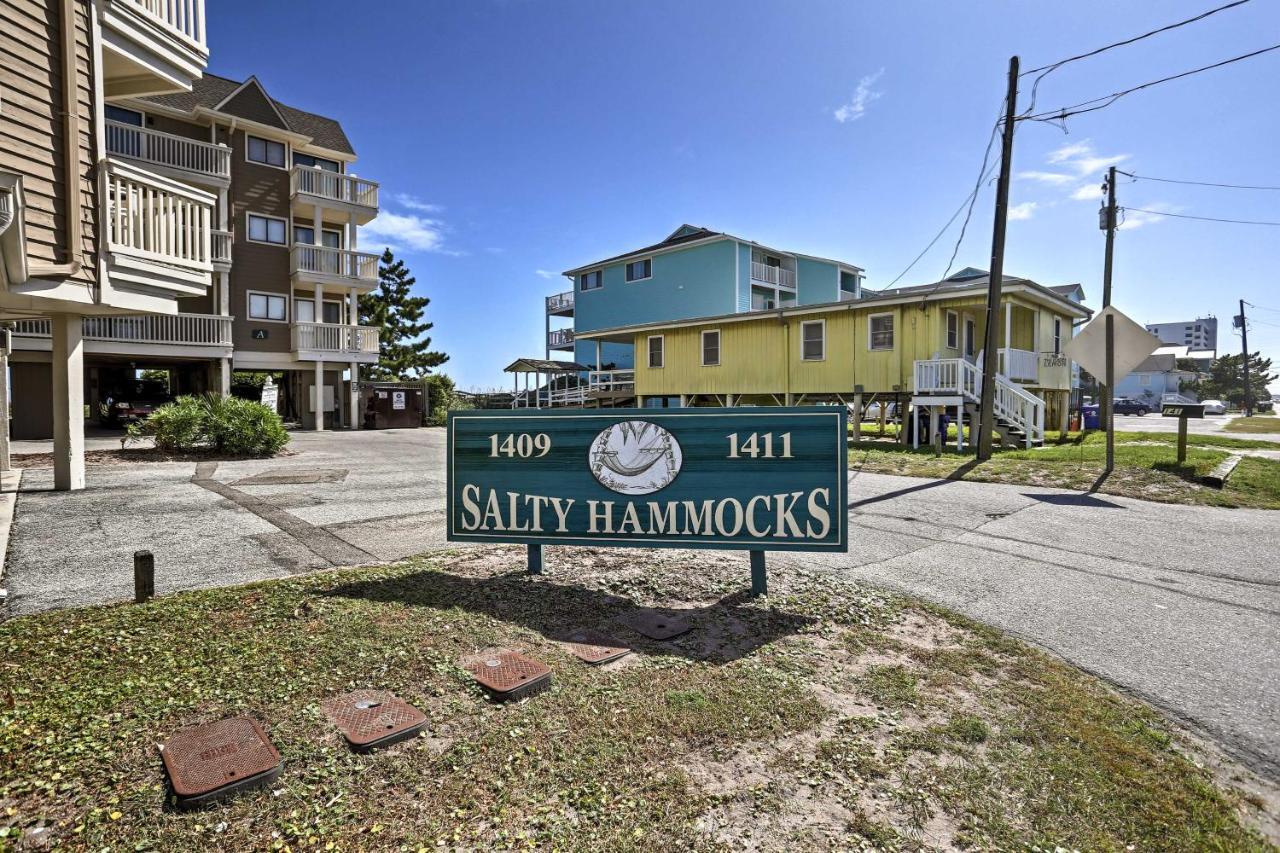 Ocean-View Condo With Deck, Steps To Carolina Beach! Bagian luar foto